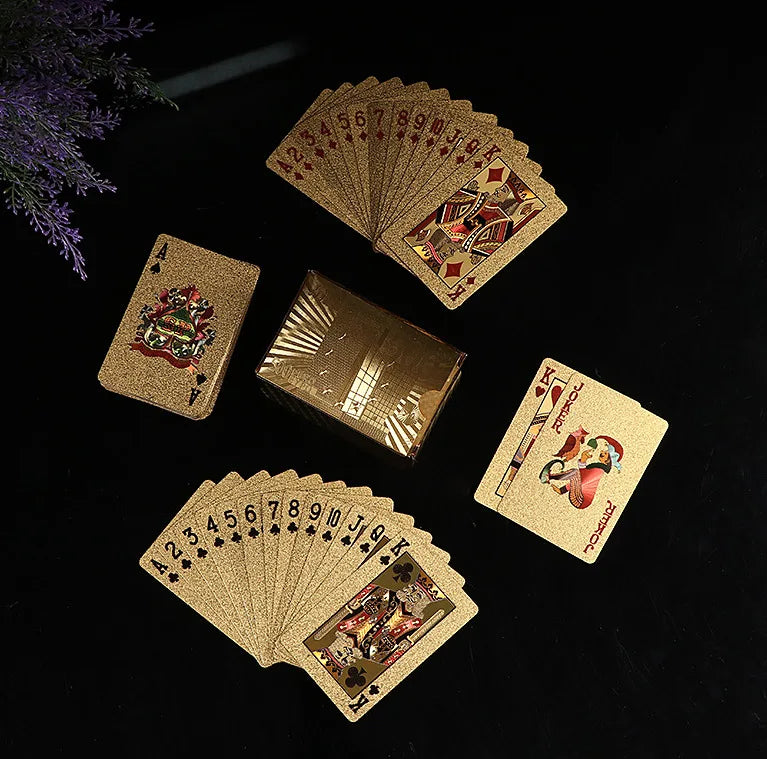 24K Gold Poker Cards – Collector’s Waterproof Set