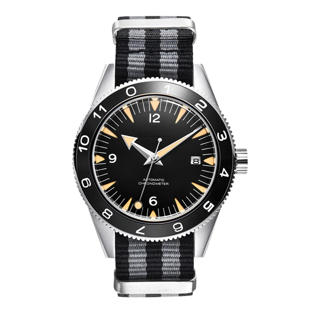 41MM NH35 Automatic Watch – Sapphire Glass & Nylon Strap