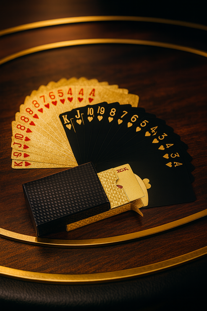24K Gold Poker Cards – Collector’s Waterproof Set
