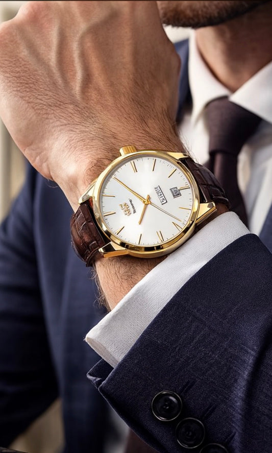 OLEVS Classic Quartz Watch for Men Waterproof Leather strap Calendar Sports Business Men 's Quartz Wrist Watch TOP Brand 6898