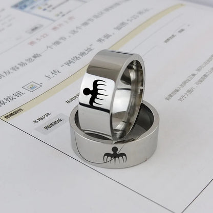 💍 Titanium Fashion Ring – Spy Edition