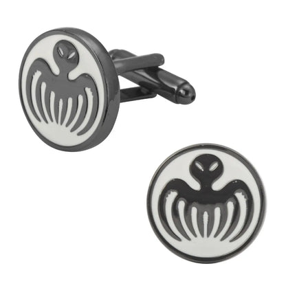 Men's jewelry fashion French cuffs cufflinks strong black round octopus 007 cufflinks / 5  for packing