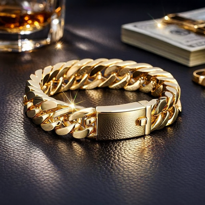 Fashion Black Cuban Chain Bracelet Couple Bracelet Hip Hop Jewelry Bracelets for Men Birthday Party Anniversary Gift Wholesale