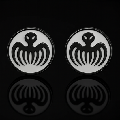 Men's jewelry fashion French cuffs cufflinks strong black round octopus 007 cufflinks / 5  for packing