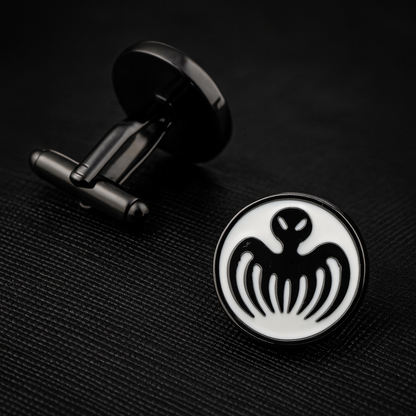 Men's jewelry fashion French cuffs cufflinks strong black round octopus 007 cufflinks / 5  for packing