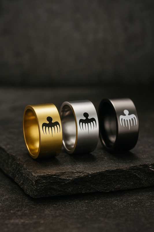 💍 Titanium Fashion Ring – Spy Edition