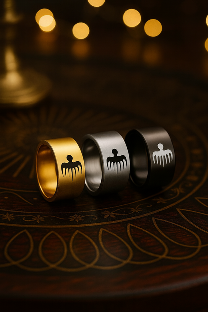 💍 Titanium Fashion Ring – Spy Edition