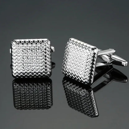 High Quality Copper Cufflinks Luxury Cuff Links Mens French Square Button Shirts Accessories Business Jewelry