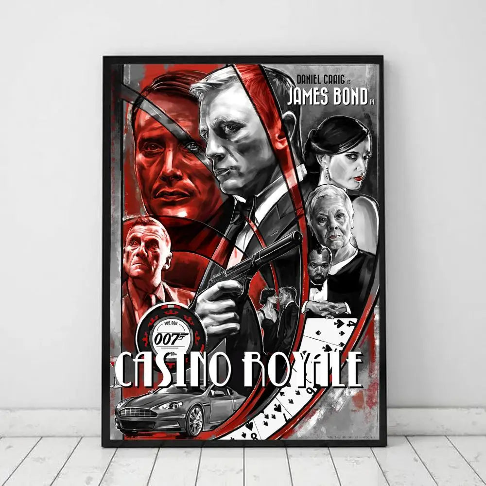 British Legend 007 Art Poster – Classic Bond Wall Print