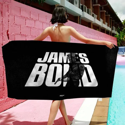 British Legend J-James B-Bond 007 Beach Towel Colorful Bath Towels For Girl Microfiber Quick Custom Sand Free Beach Yoga Spa
