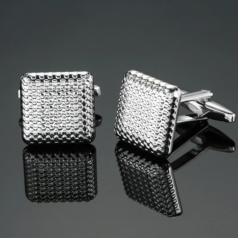 Prestige Cufflinks – High-Polish French Square Edition