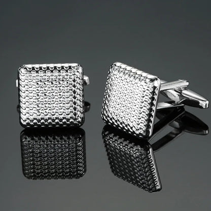 High Quality Copper Cufflinks Luxury Cuff Links Mens French Square Button Shirts Accessories Business Jewelry