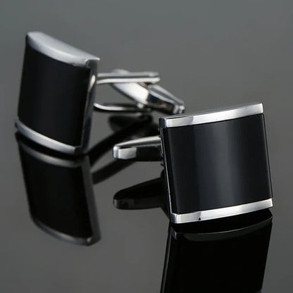 Prestige Cufflinks – High-Polish French Square Edition