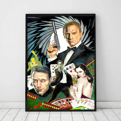 British Legend 007 Art Poster – Classic Bond Wall Print