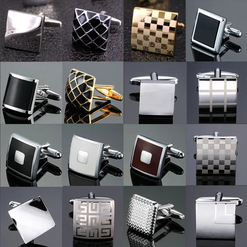 Prestige Cufflinks – High-Polish French Square Edition