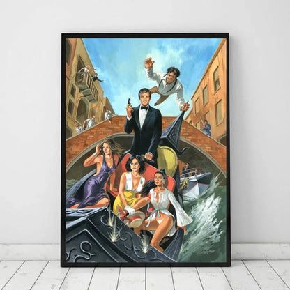 British Legend 007 Art Poster – Classic Bond Wall Print