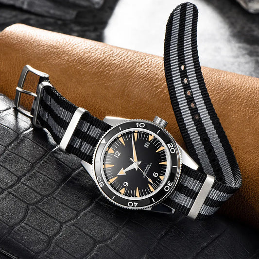 41MM NH35 Automatic Watch – Sapphire Glass & Nylon Strap