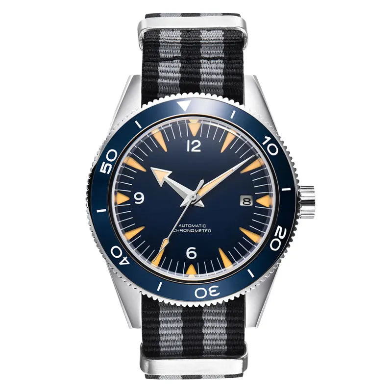 41MM NH35 Automatic Watch – Sapphire Glass & Nylon Strap