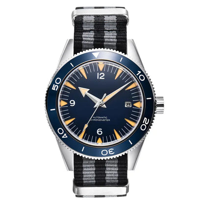 41MM NH35 Automatic Watch – Sapphire Glass & Nylon Strap