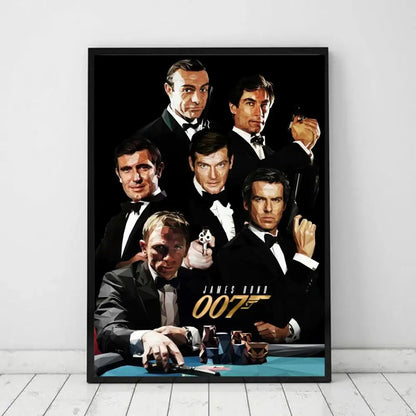 British Legend 007 Art Poster – Classic Bond Wall Print