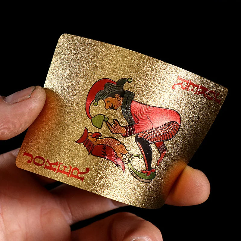 24K Gold Poker Cards – Collector’s Waterproof Set