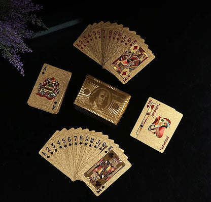 24K Gold Poker Cards – Collector’s Waterproof Set