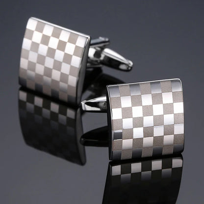 Prestige Cufflinks – High-Polish French Square Edition