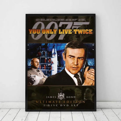 British Legend 007 Art Poster – Classic Bond Wall Print