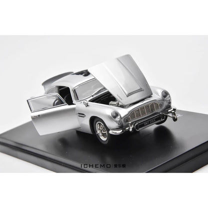Diecast 1:43 Scale DB5 007 with Doll Alloy Simulation Vehicle Model Finished Simulation Collection Decoration Gift Display