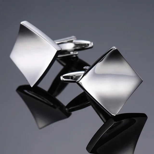 Prestige Cufflinks – High-Polish French Square Edition