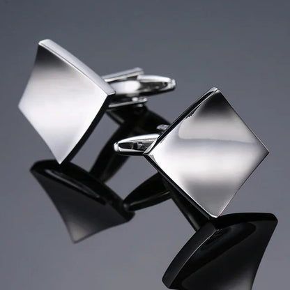 Prestige Cufflinks – High-Polish French Square Edition