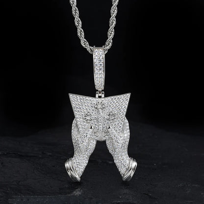 TUHE Unisex High Quality D VVS Moissanite Bracelet  Iced Out Hang Hip Hop Pendant For Men Hip Hop Jewelry Gifts