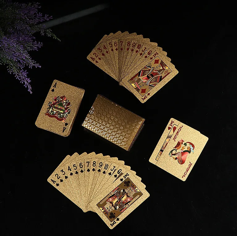 24K Gold Poker Cards – Collector’s Waterproof Set