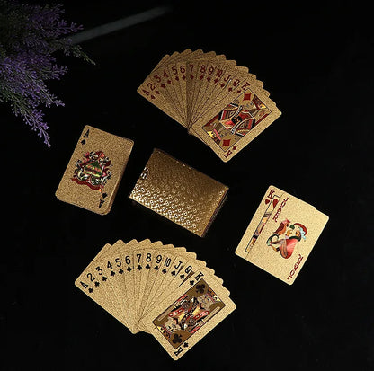 24K Gold Poker Cards – Collector’s Waterproof Set