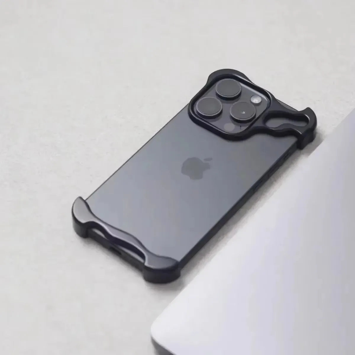 Luxury Irregular Aluminum Alloy Bumper Phone Case For IPhone 16 15 14 13 12 Pro Max 17 Air Pro Lens Film Protection Metal Cover