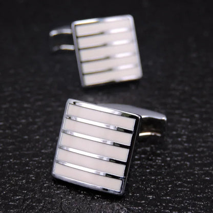 Prestige Cufflinks – High-Polish French Square Edition