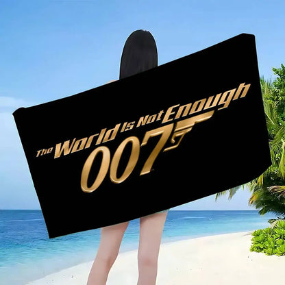 British Legend J-James B-Bond 007 Beach Towel Colorful Bath Towels For Girl Microfiber Quick Custom Sand Free Beach Yoga Spa