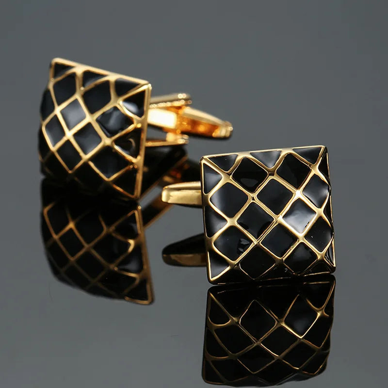 Prestige Cufflinks – High-Polish French Square Edition
