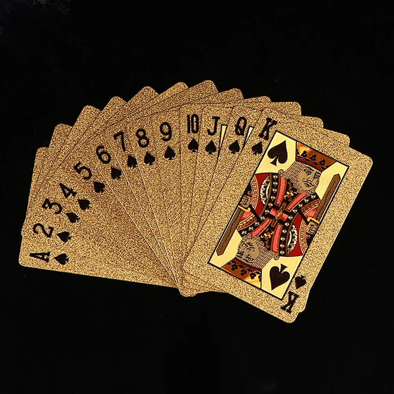 24K Gold Poker Cards – Collector’s Waterproof Set