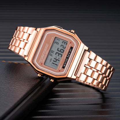 2025 Digital Sports Watch – Waterproof LED Bracelet