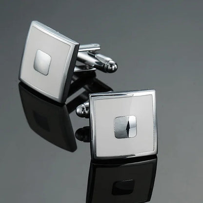 Prestige Cufflinks – High-Polish French Square Edition