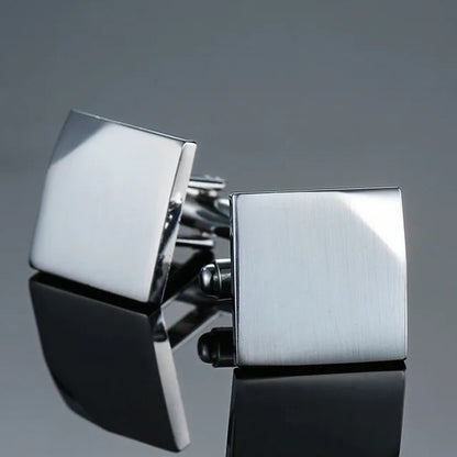 Prestige Cufflinks – High-Polish French Square Edition