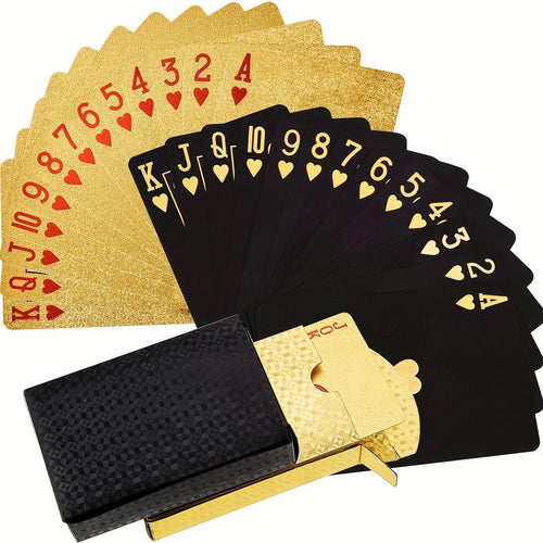 24K Gold Poker Cards – Collector’s Waterproof Set