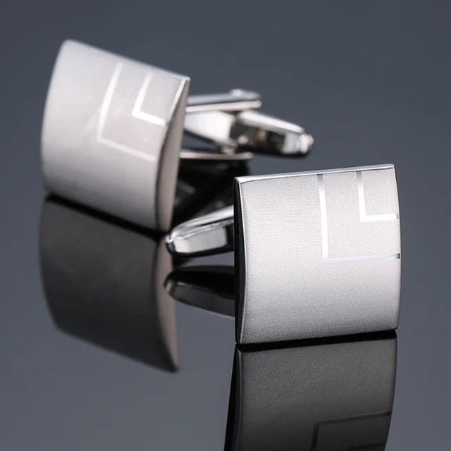 Prestige Cufflinks – High-Polish French Square Edition