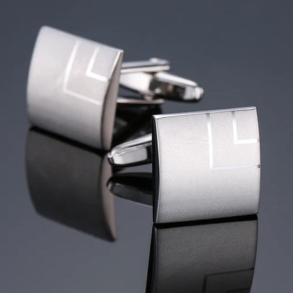 Prestige Cufflinks – High-Polish French Square Edition