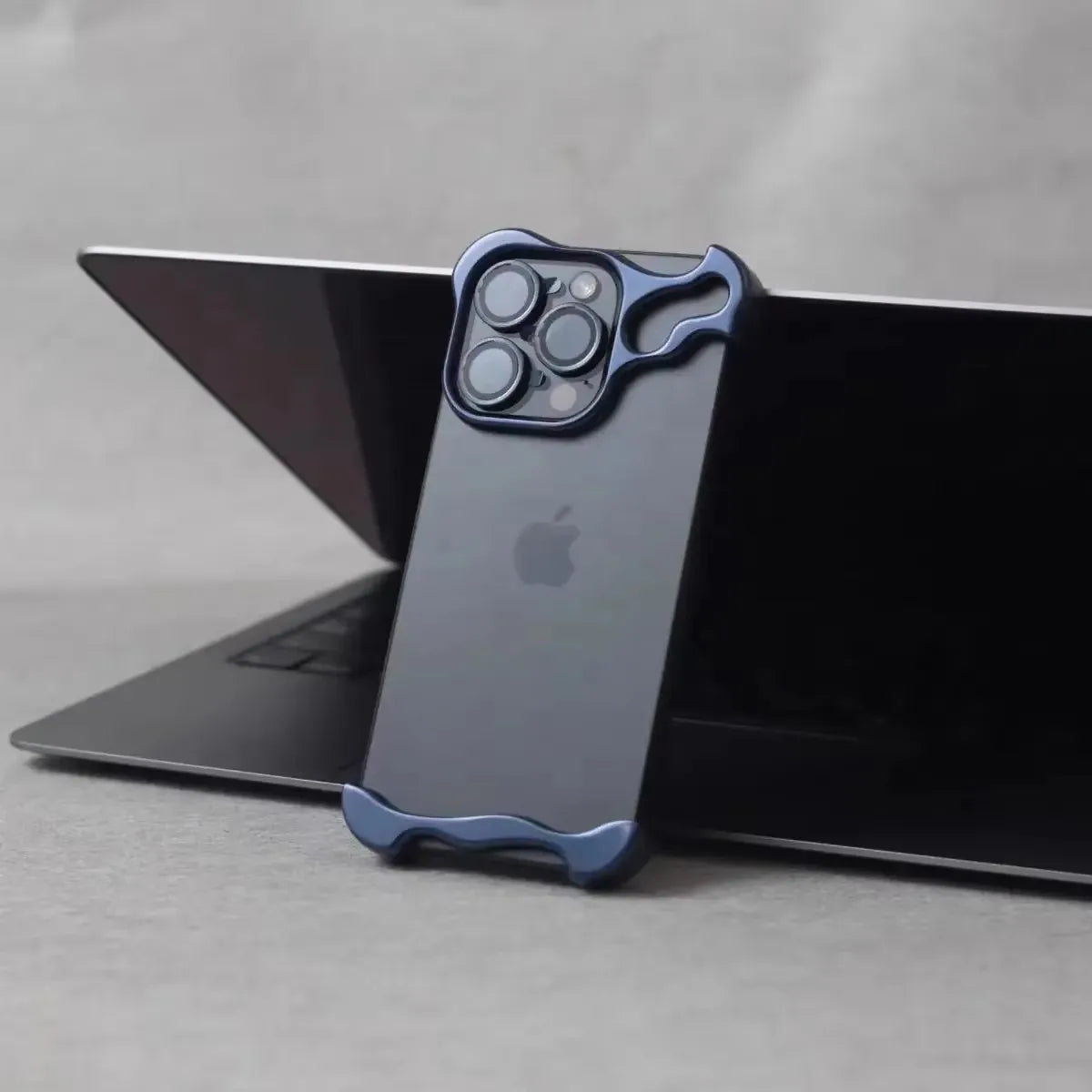 Luxury Irregular Aluminum Alloy Bumper Phone Case For IPhone 16 15 14 13 12 Pro Max 17 Air Pro Lens Film Protection Metal Cover