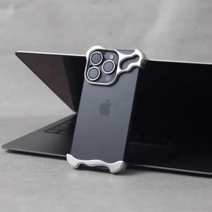 Luxury Irregular Aluminum Alloy Bumper Phone Case For IPhone 16 15 14 13 12 Pro Max 17 Air Pro Lens Film Protection Metal Cover