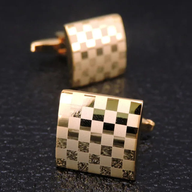 Prestige Cufflinks – High-Polish French Square Edition