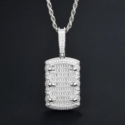 TUHE Unisex High Quality D VVS Moissanite Bracelet  Iced Out Hang Hip Hop Pendant For Men Hip Hop Jewelry Gifts