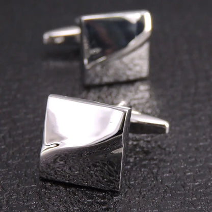 Prestige Cufflinks – High-Polish French Square Edition